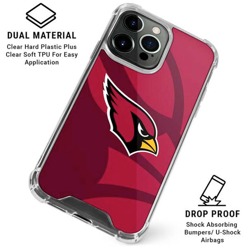 NFL Arizona Cardinals Double Vision iPhone 16 Pro Clear Case